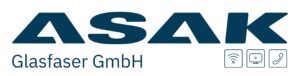 ASAK Glasfaser Logo mit Icons